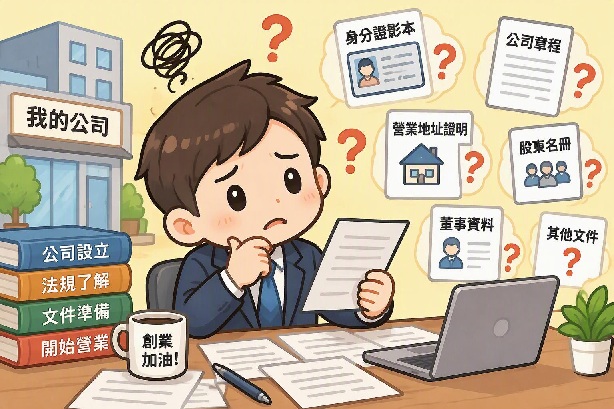 開公司(公司登記)需要準備哪些文件?創業老闆必需要知道的事。